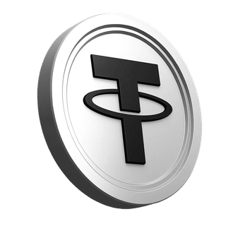 Illustration du jeton Tether USDT dans la partie informative de la plateforme